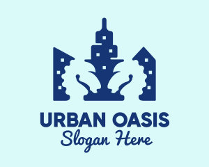 Urban Skyscraper Tower logo design