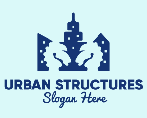 Urban Skyscraper Tower logo design