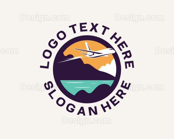 Tropical Island Airplane Logo