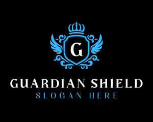 Elegant Floral Shield logo