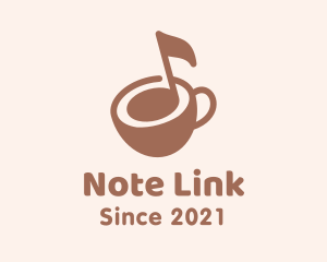 Musical Note Coffee logo design