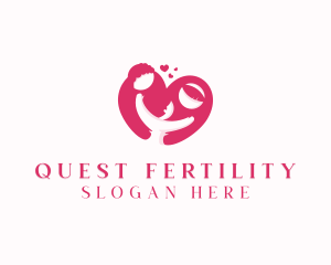 Parenting Family Heart logo design