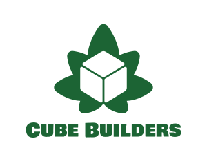 Green Cube Marijuana logo design