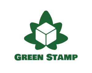 Green Cube Marijuana logo design