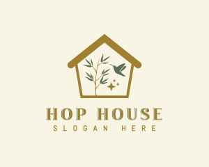 Garden House Bird logo design