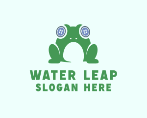 Frog Animal Button logo