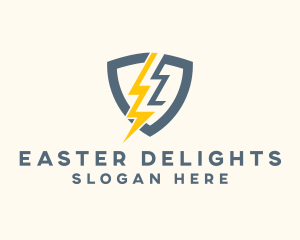 Electric Shield Power logo design