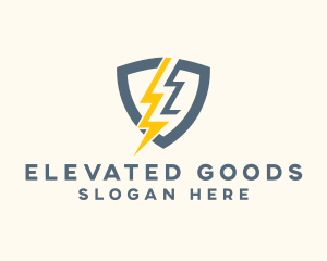 Electric Shield Power logo design