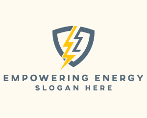 Electric Shield Power logo design