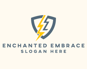 Electric Shield Power logo design