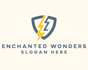 Electric Shield Power logo design