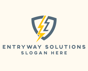 Electric Shield Power logo design