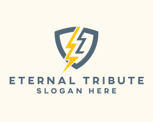 Electric Shield Power logo design