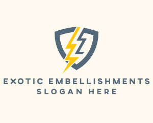 Electric Shield Power logo design