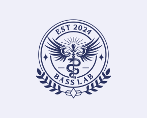 Medical Hospital Caduceus  logo design