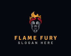 Evil Man Fire logo design