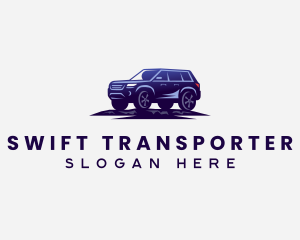 SUV Vehicle Transportation logo design