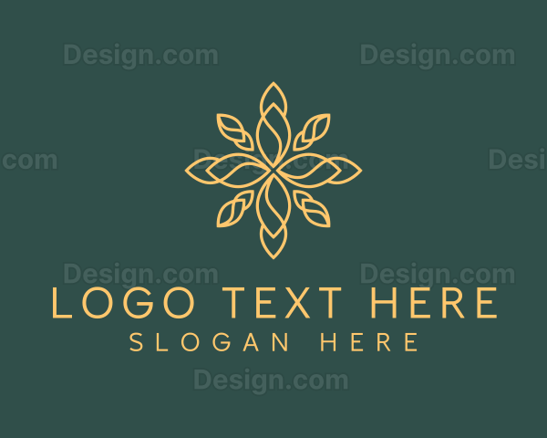 Yellow Floral Pattern Logo