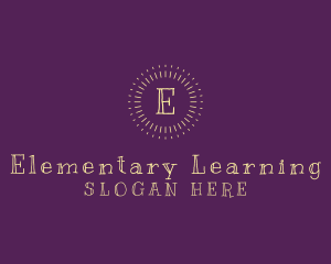 Handwritten Nursery Learning School, logo design