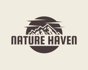 Natural Mountain Tour logo design