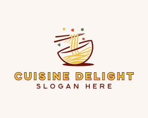 Asian Noodles Gourmet logo design