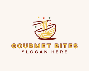 Asian Noodles Gourmet logo design