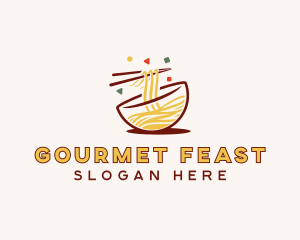 Asian Noodles Gourmet logo design