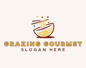 Asian Noodles Gourmet logo design