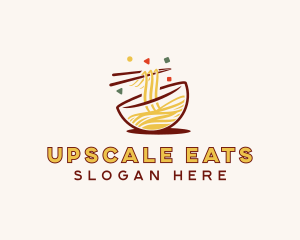 Asian Noodles Gourmet logo design