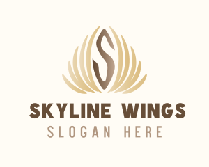 Elegant Flight Wings  logo design