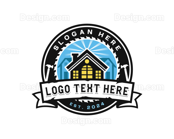 House Roofing Remodel Logo