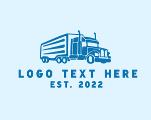 Logistics Cargo Trailer Truck  logo