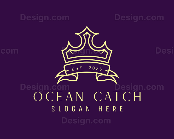 Royalty Crown Banner Logo