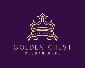 Royalty Crown Banner logo design