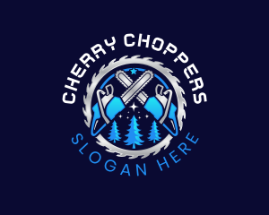 Chainsaw Logging Joinery logo design