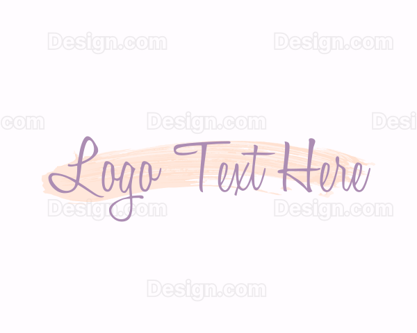 Elegant Watercolor Brush Logo