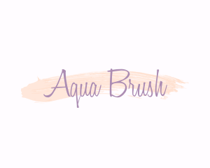 Elegant Watercolor Brush logo design