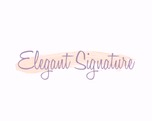 Elegant Watercolor Brush logo design