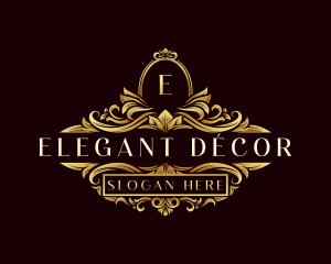 Elegant Ornament Wreath- logo design