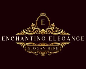 Elegant Ornament Wreath- logo design