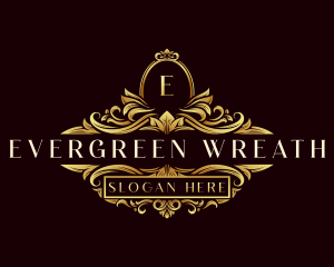 Elegant Ornament Wreath- logo design