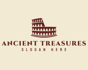 Ancient Colosseum Architecture logo design