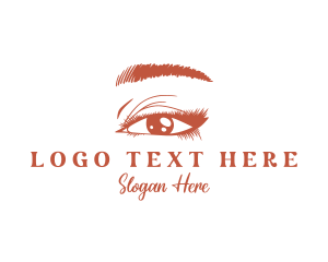 Woman Beauty Eyelash logo