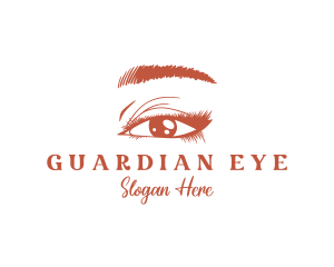 Woman Beauty Eyelash logo design