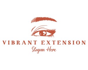 Woman Beauty Eyelash logo design