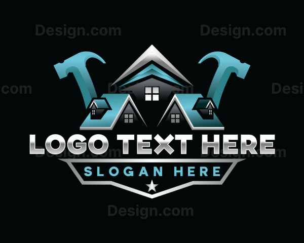 Hammer Construction Roofing Logo