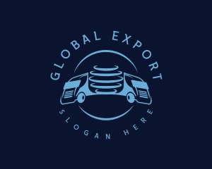 Global Logistics Truck logo design