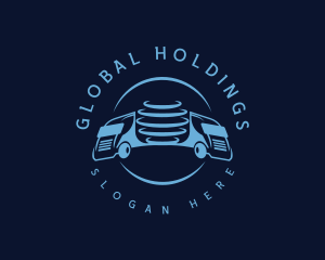 Global Logistics Truck logo design