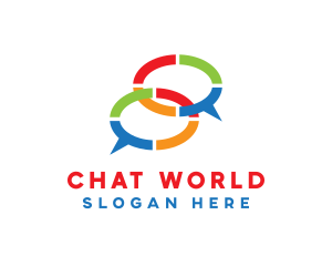 Modern Chatting App logo design