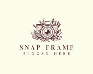 Camera Photography Floral logo